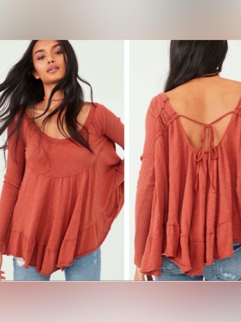 We The Free by Free People Sundae Tee in Gingersnap Women’s Medium